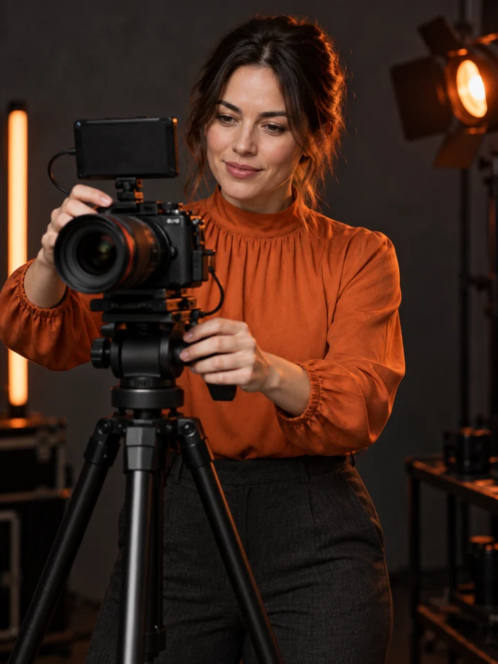 Illustrative creator lifestyle portrait: you’re creating